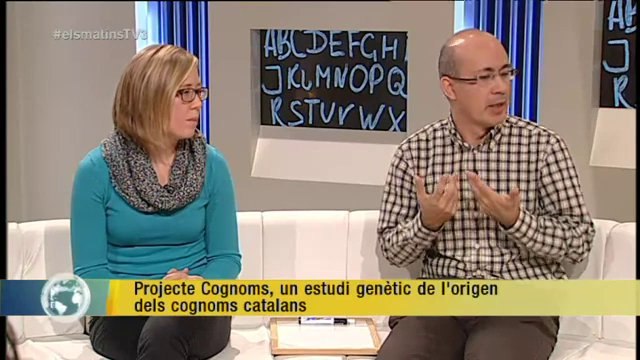 TV3 - Els Matins - Projecte Cognoms, un estudi genètic de l'origen dels cognoms catalans