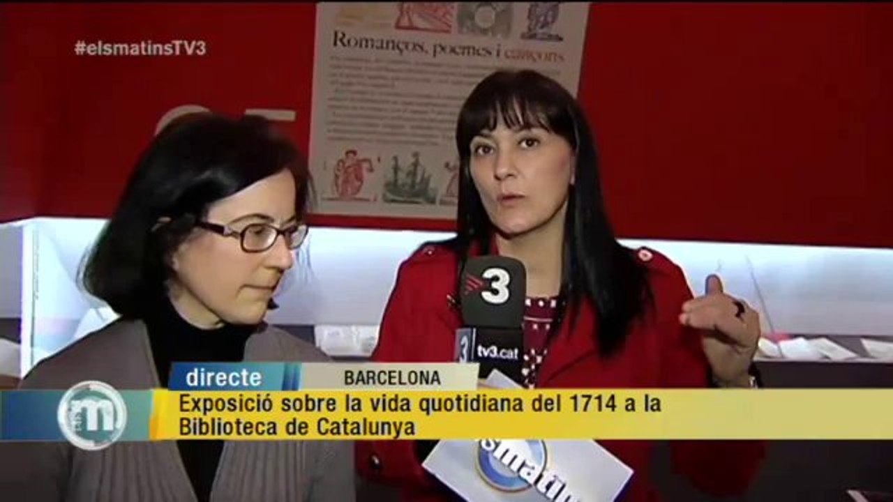 TV3 - Els Matins - Exposició sobre la vida quotidiana del 1714, a la Biblioteca de Catalunya