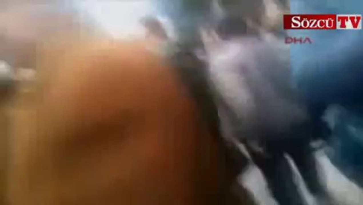 Okmeydanı'nda Topbaş konuşurken arbede