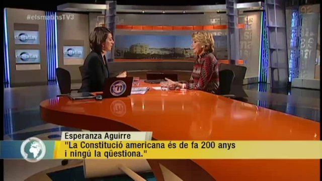 TV3 - Els Matins - Esperanza Aguirre: S'han de publicar les balances fiscals