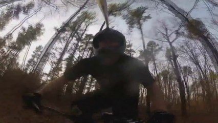 Wiped Out By Tree_! GoPro Crash Mountain Bike