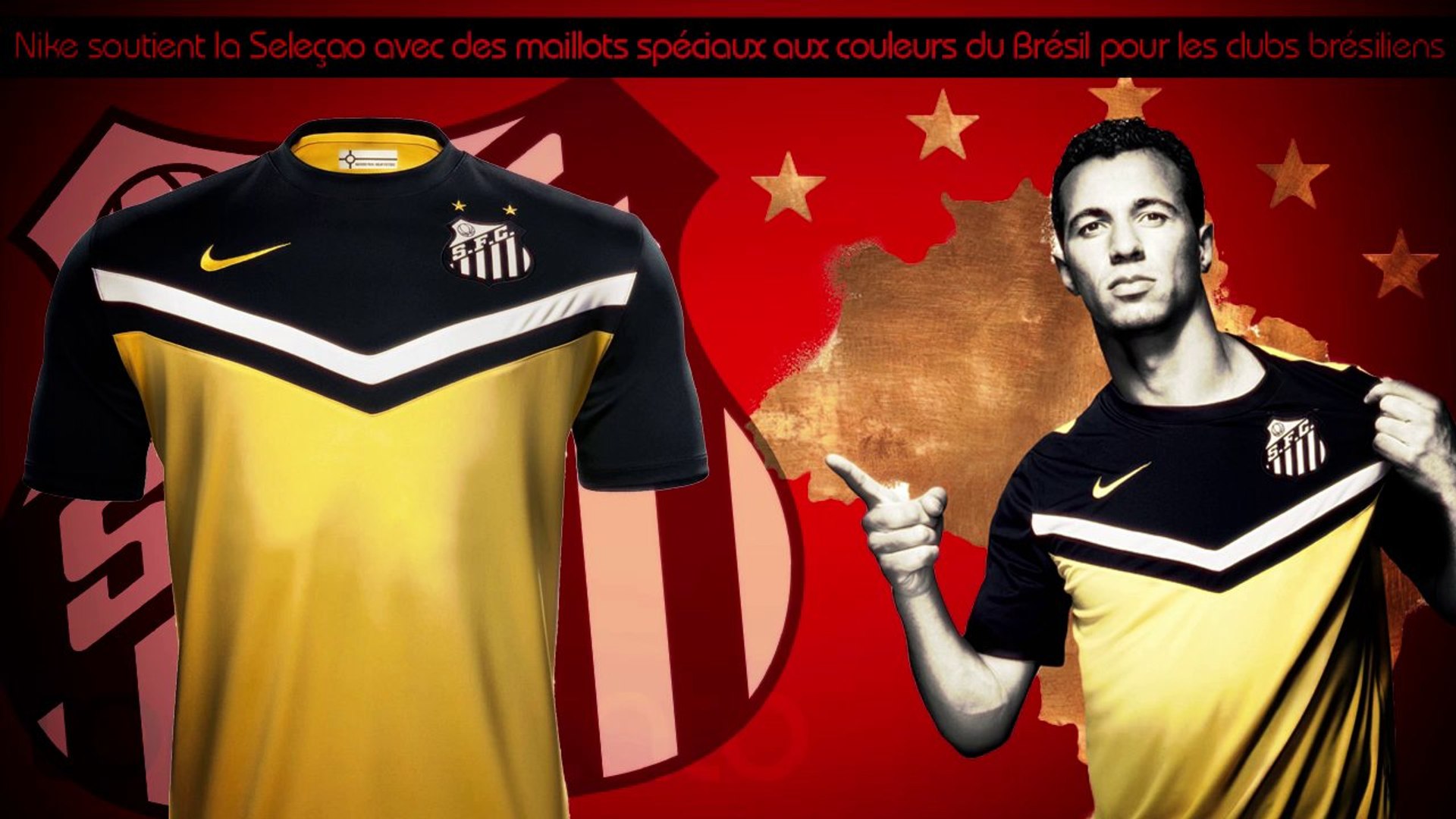 Les nouveaux maillots Nike des clubs brésiliens aux couleurs du Brésil ! -  Vidéo Dailymotion