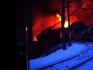 Russie: immense incendie après le déraillement d'un train - 05/02