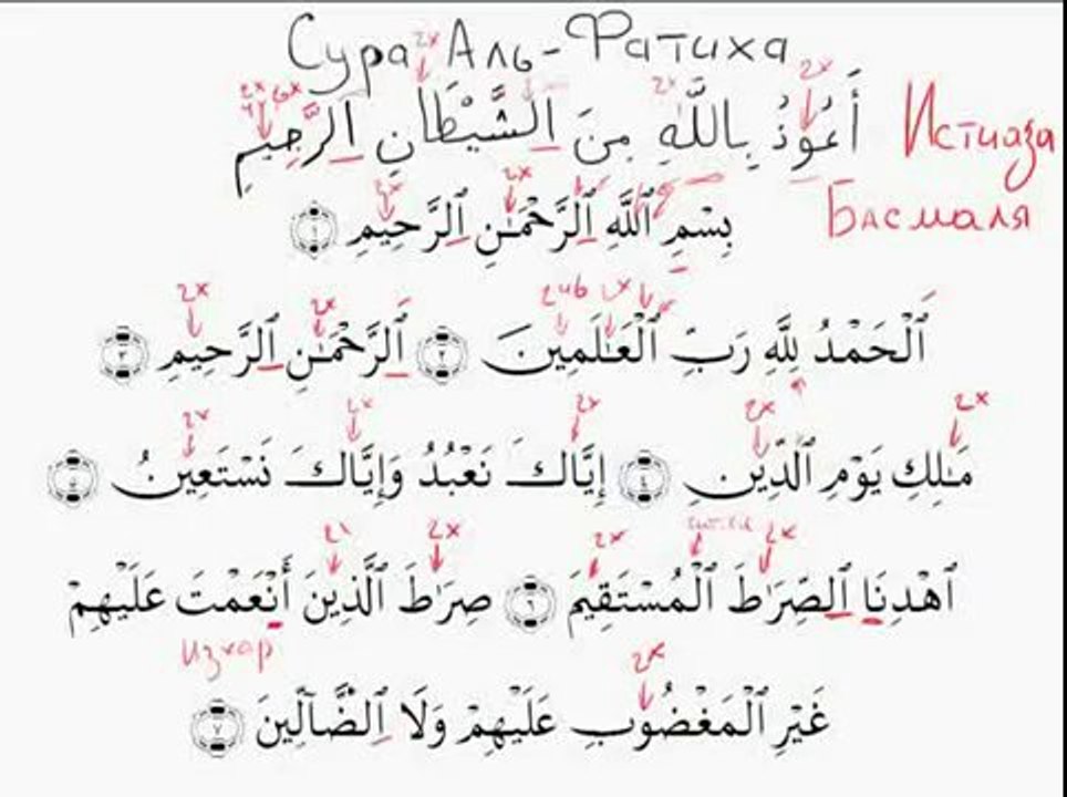 Арабский язык. Таджвид. Урок 40. чтение Фатихи 2ч.