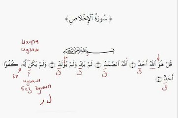 Арабский язык. Таджвид. Урок 43. Чтение суры Аль-Ихлас