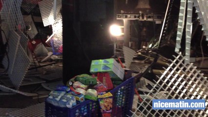 Nice-Lingostière: les images exclusives dans la pharmacie détruite