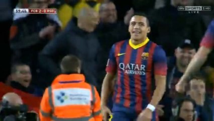 HILARIOUS own goal | Barcelona vs Real Sociedad, 05/02/2014