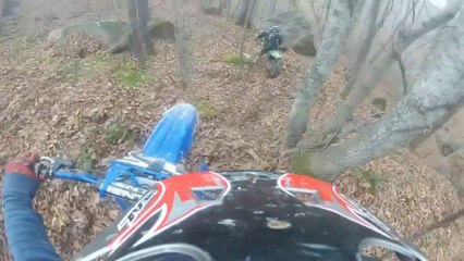 2 Stroke VS 4 stroke!  Hare Scramble Practice Race GoPro HD GNCC