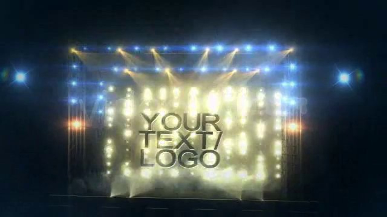 Light Up Your Logo On Stage - After Effects Template