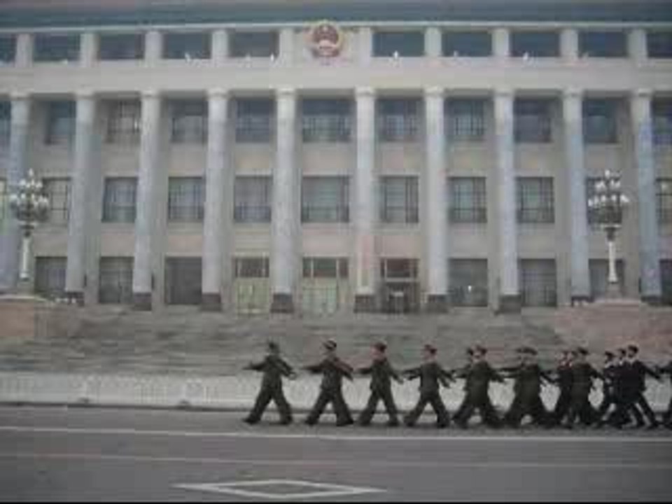 Pierrre biking Tinanmen square