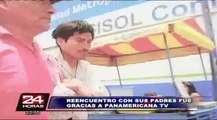 Panamericana televisión reunió a joven perdido hace 20 años con su familia