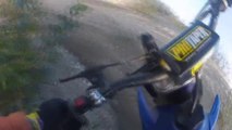 Dirt Bike Accident - Rider Falls Off His Bike