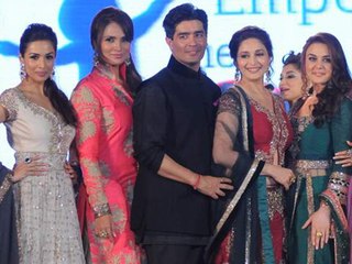Madhuri  Preity Malaika And Lara Walk The Ramp For Manish Malhotra