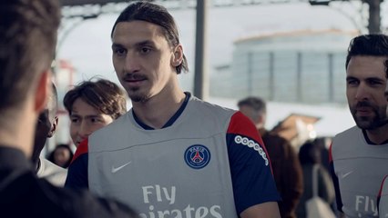 Ibrahimovic et les joueurs du PSG dans la pub Nivea Men