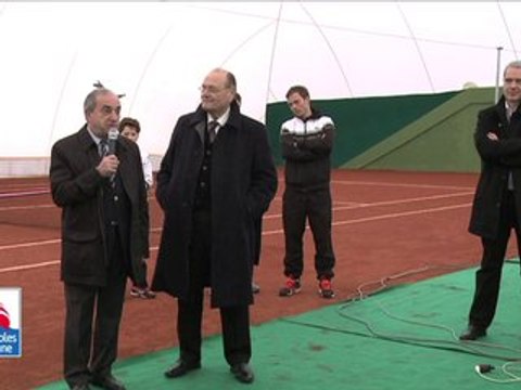 Inauguration des courts couverts du Tennis Club Sablais