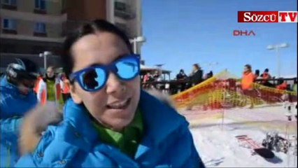 Çilingiroğlu ailesi palandöken'de tatilde