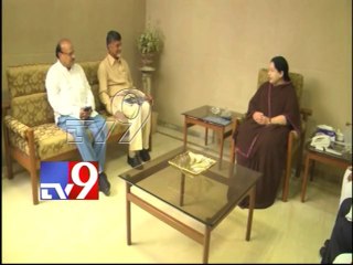 Chandrababu meets Jayalalitha over Telangana