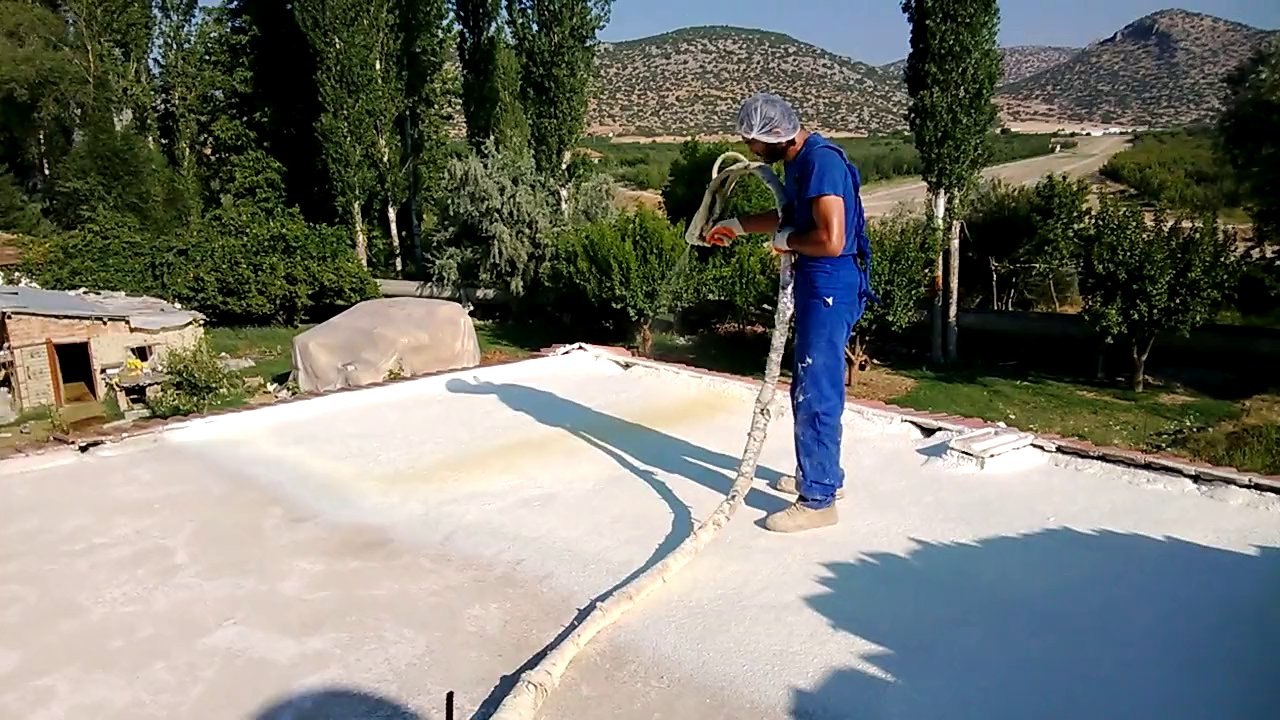 0533 662 92 68 açık teras çatı poliüretan sprey köpük izolasyon uygulaması