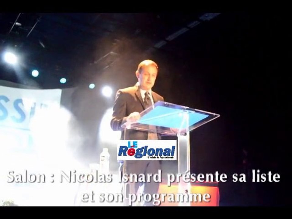 Salon : Nicolas Isnard présente sa liste et son programme
