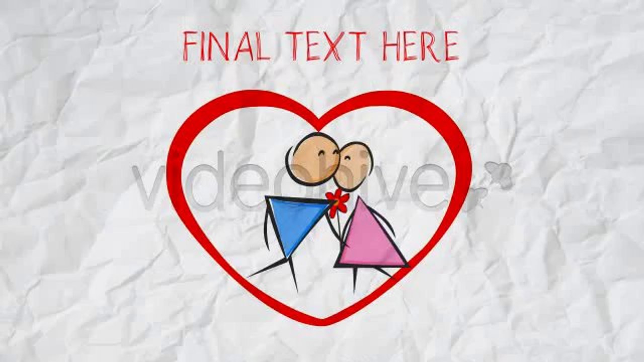 Stickman Love Story - After Effects Template
