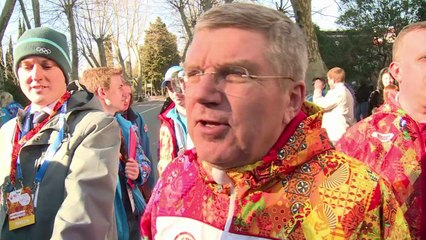 JO-2014: Ban Ki-moon, porteur de la flamme olympique