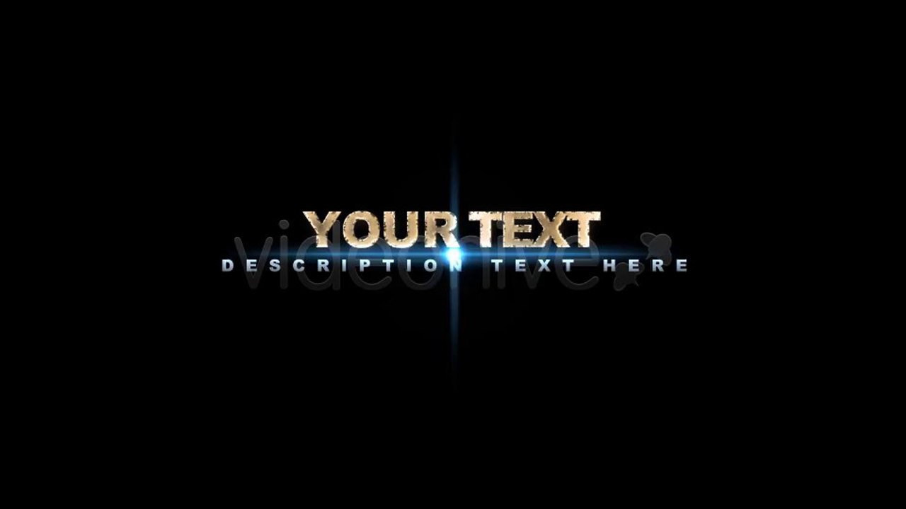 Text Sparks - After Effects Template