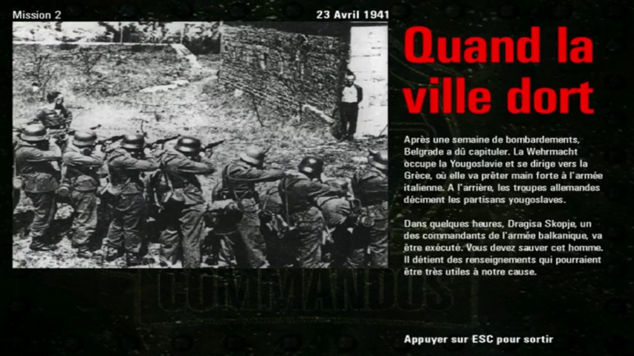 Commandos SDD/2 Quand la ville dort