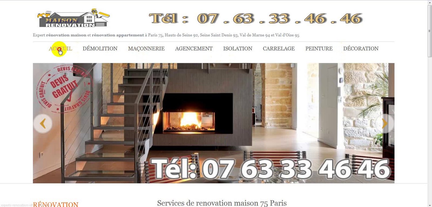 renovation maison 75 Paris