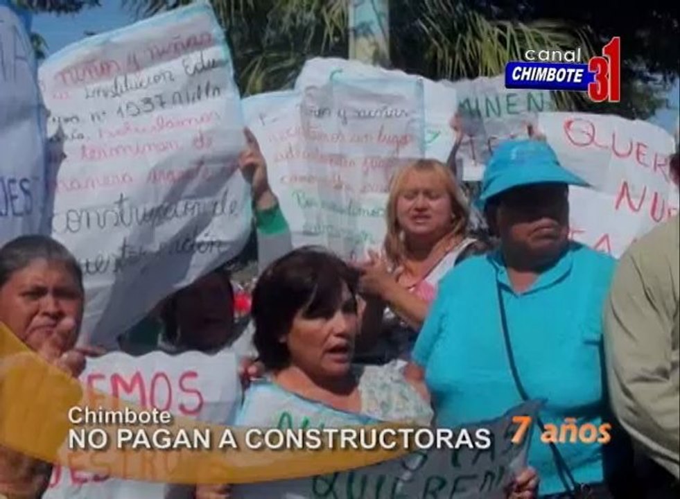 No pagan a Costructoras en Chimbote.