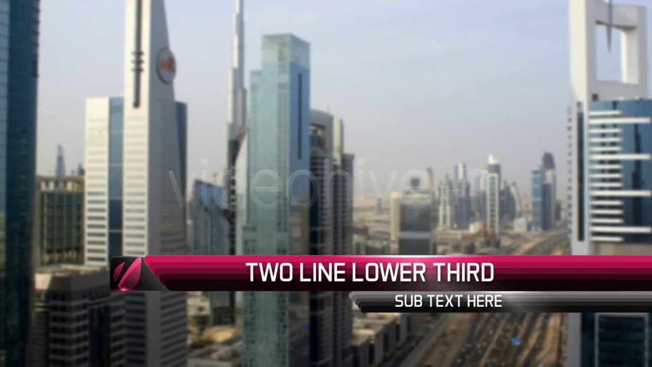Ribbon Lower Thirds - After Effects Template