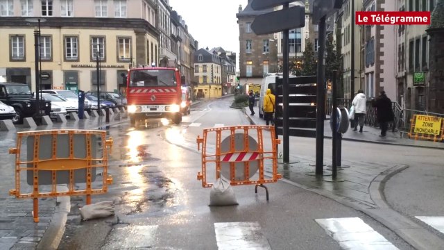 Morlaix. Inondations : évacuation et centre-ville bouclé