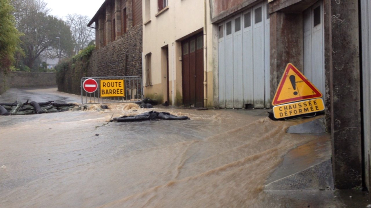 Des torrents d'eau à Landerneau