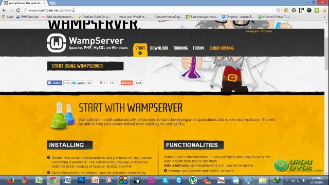 2. Advance PHP in urdu - Installing Wamp Server