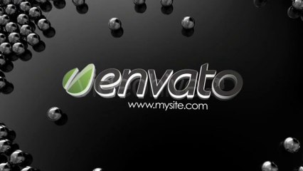 Chrome balls logo - After Effects Template