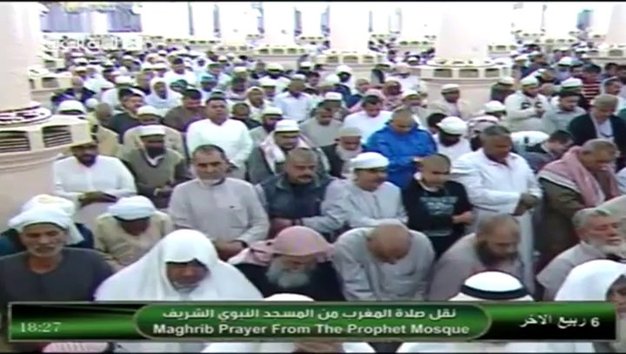 6th February 2014 Madeenah Maghrib led by Sheikh Thubayty