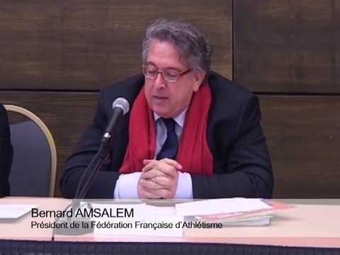 gdstaderugby/27012014/ Audition de Bernard Amsalem, Président de la Fédération Française d'Athlétisme