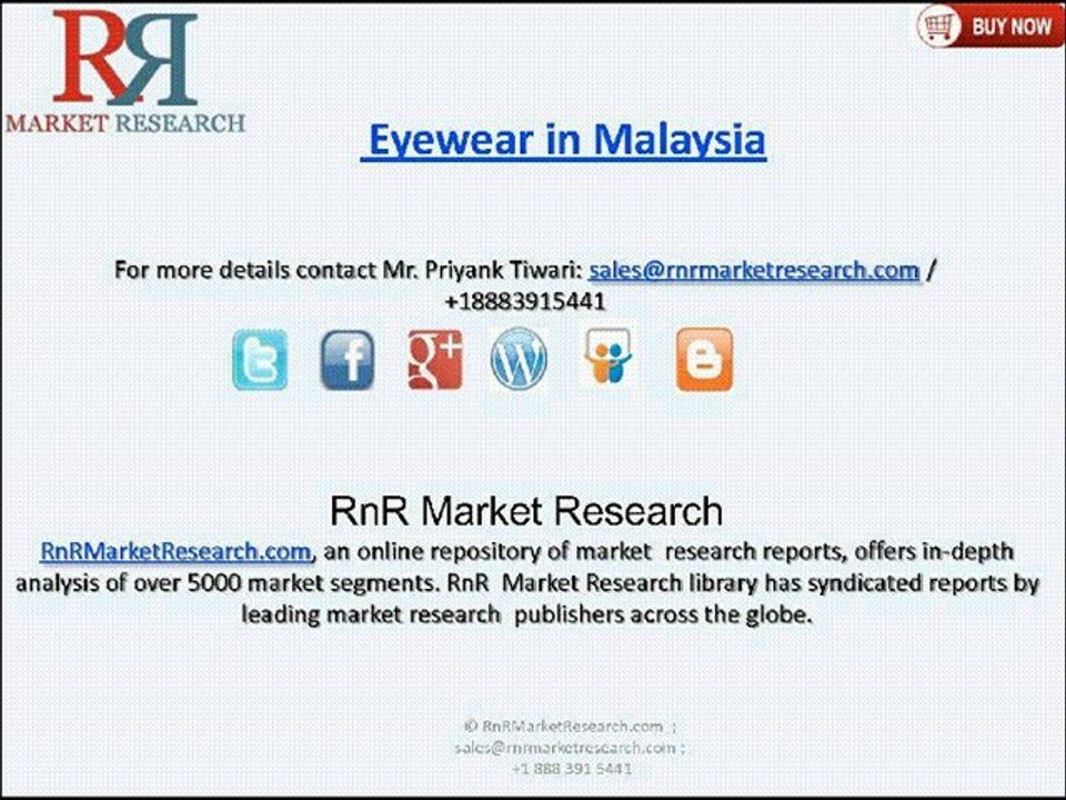 Malaysian Eyewear Market Forecasts to 2018