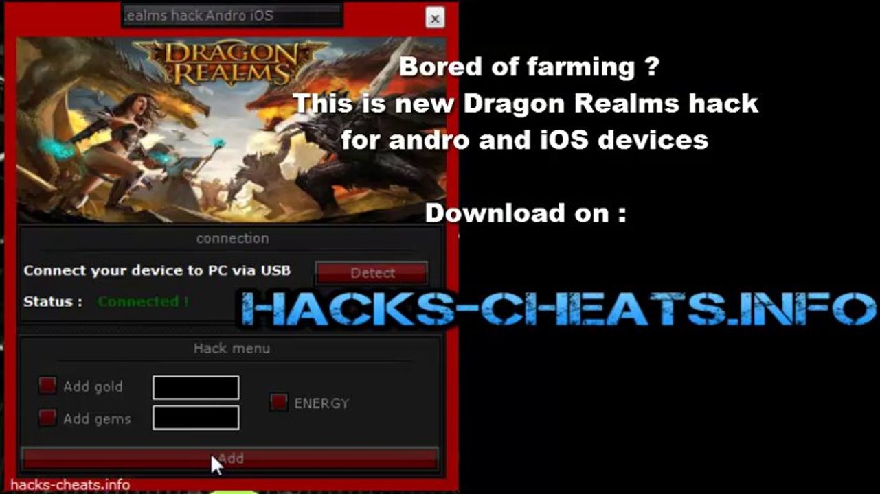 Dragon Realms Hack Tool for Android and iOS