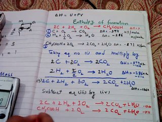 Enthalpy of formation(Hess's Law)