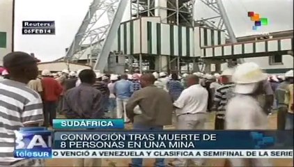 Muerte de 8 mineros sudafricanos conmueve al país