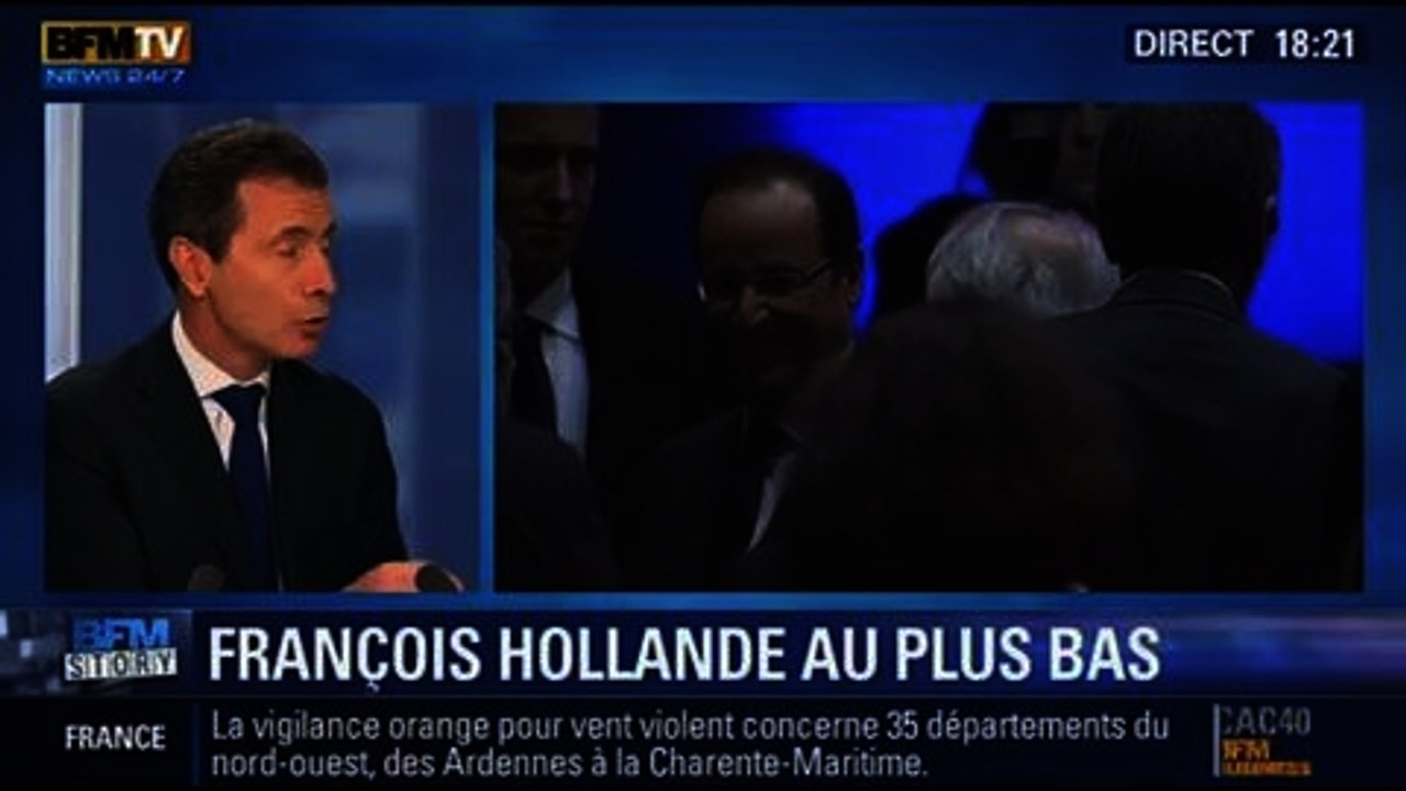 BFM Story: La cote de confiance de François Hol...