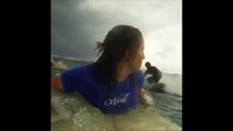 Victime d'un headshot par une planche de surf