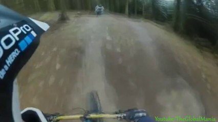 Bad MTB Crash At JJ's Jumps WulfPac Style - 2 Perspectives