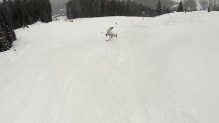 Slow Motion Ski Crash Performed By Andel