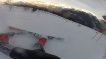 Pro Slalom Skiing Crash At Chamonix, Les Houches