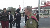 Ultra-Orthodox Jews protest in Israel conscription row