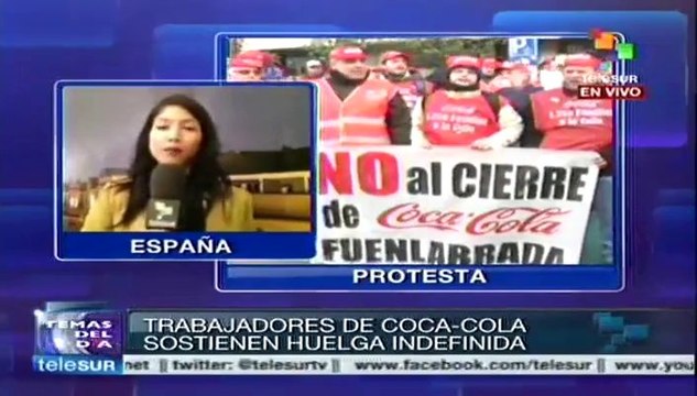 Empleados de Coca-Cola unidos contra despidos masivos