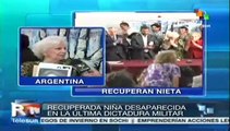 Abuelas de Plaza de Mayo anunciaron la restitución de la nieta 110
