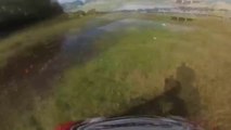 High Speed Bad Dirt Bike Crash Into Pond - 86 Kx 250 GoPro Hero3