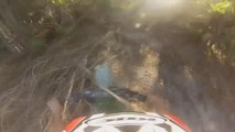 96 Kx 250 GoPro Hero3 Crash - Branches To The Face